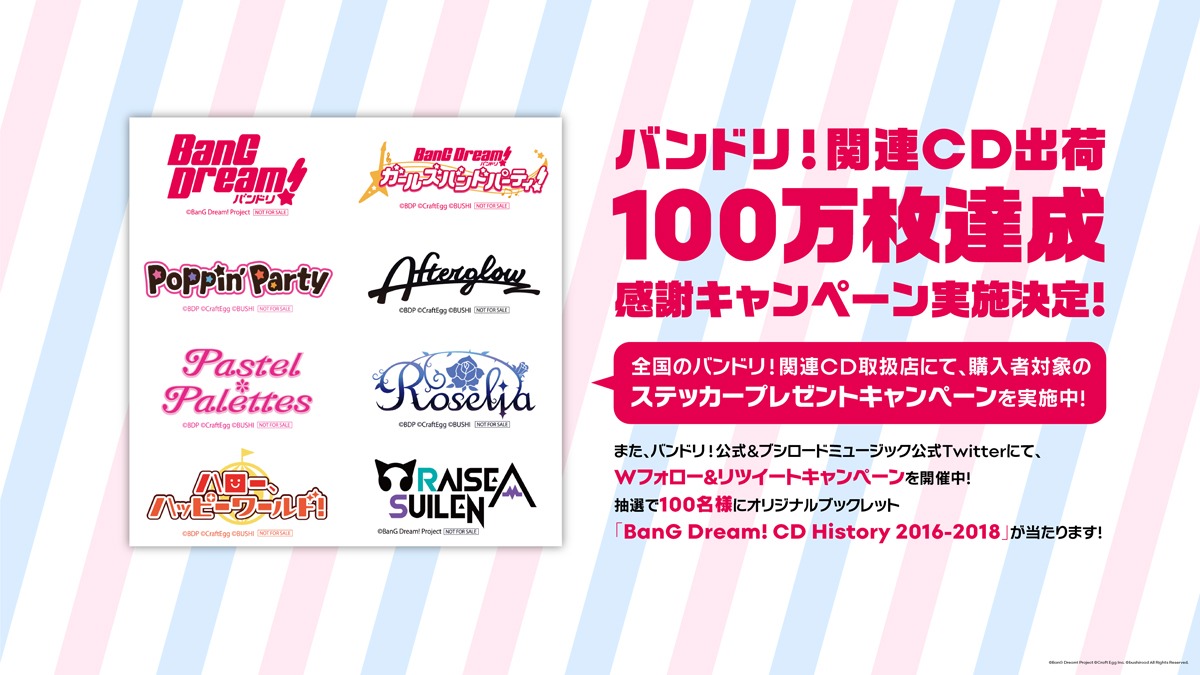 アニメ「BanG Dream! 2nd Season」制作発表会で上映されたスライドショーより。