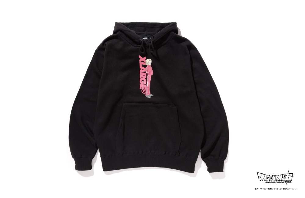 「DRAGON BALL SUPER ANDROID NO.18 PULLOVER HOODED SWEAT」（BLACK）