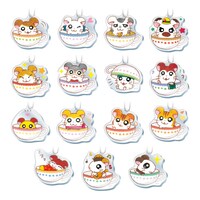 ランダムで用意されているアクリルキーホルダー15種。