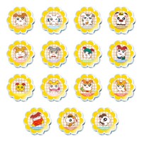 ランダムで用意されているアクリルコースター15種。