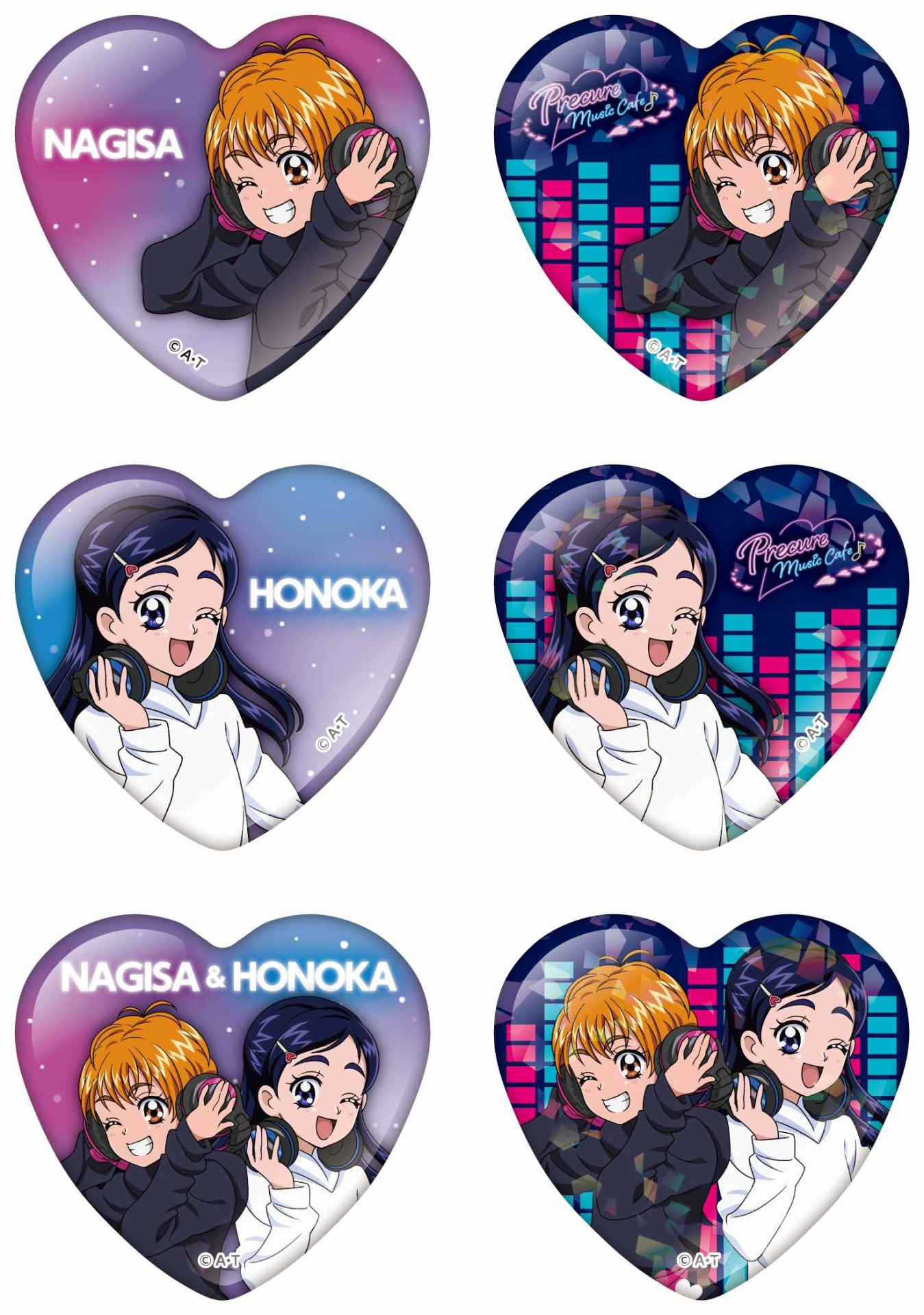 「ハート缶バッジコレクション」