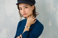 五虎退モデルの腕時計の使用例。