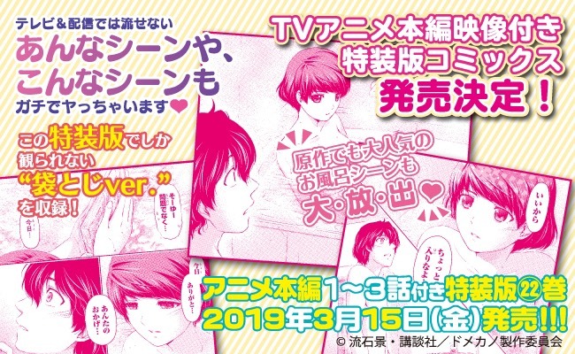「ドメスティックな彼女」22巻の特装版の告知画像。