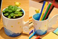 「3Dケロちゃんマグカップ」使用イメージ。