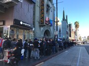 ロサンゼルス・チャイニーズシアターでのプレミア上映会の様子。