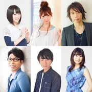 「アニメ『僕のヒーローアカデミア』2019年夏イベント(仮題)」追加キャスト。上段左から悠木碧、井上麻里奈、諏訪部順一、下段左から新垣樽助、上村祐翔、安野希世乃。
