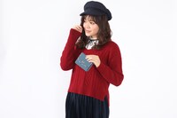 イタリアモデルの財布の使用例。