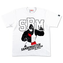 「キン肉マン」とサンボマスターがコラボした「MASTER OF MASTER カメハメ・グレート Tシャツ」。