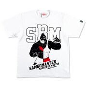 「キン肉マン」とサンボマスターがコラボした「MASTER OF MASTER カメハメ・グレート Tシャツ」。