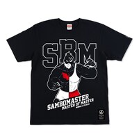 「キン肉マン」とサンボマスターがコラボした「MASTER OF MASTER カメハメ・グレート Tシャツ」。