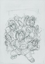 「こちら葛飾区亀有公園前派出所」カラーイラストラフ (c)秋本治・アトリエびーだま／集英社