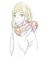 衿沢世衣子による水彩作品のサンプル。