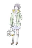 衿沢世衣子による水彩作品のサンプル。