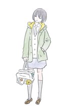 衿沢世衣子による水彩作品のサンプル。