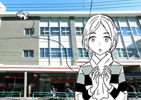 西荻窪を舞台に制作された、2人のコラボ短編zine「西日に金魚鉢」サンプル。