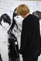 ライブドローイングの様子。