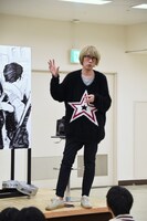 ライブドローイングの様子。