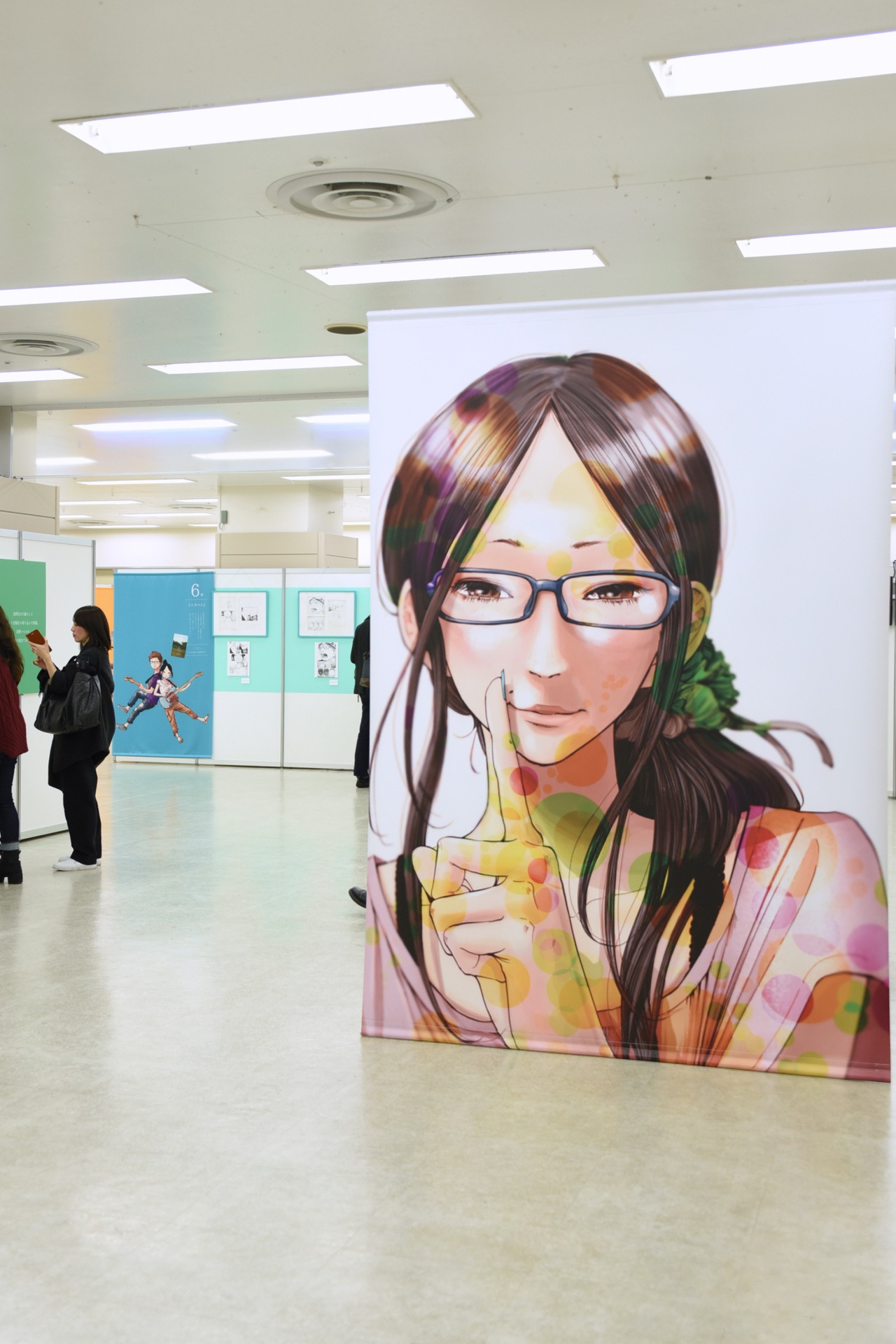 「画業20周年記念企画 浅野いにおの世界展～Ctrl＋T2～」の様子。