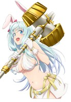 シア（CV：高橋未奈美）。兎人族の一部族であるハウリアの少女。“未来視”の固有魔法を持つ。