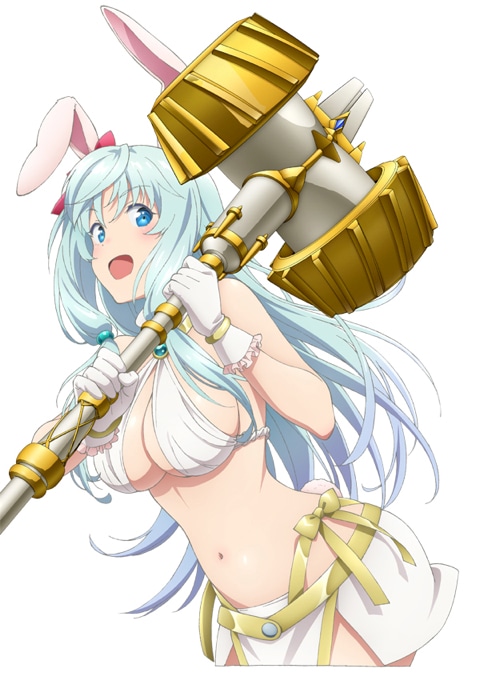 シア（CV：高橋未奈美）。兎人族の一部族であるハウリアの少女。“未来視”の固有魔法を持つ。