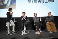 TVアニメ「明治東亰恋伽」先行上映会の様子。