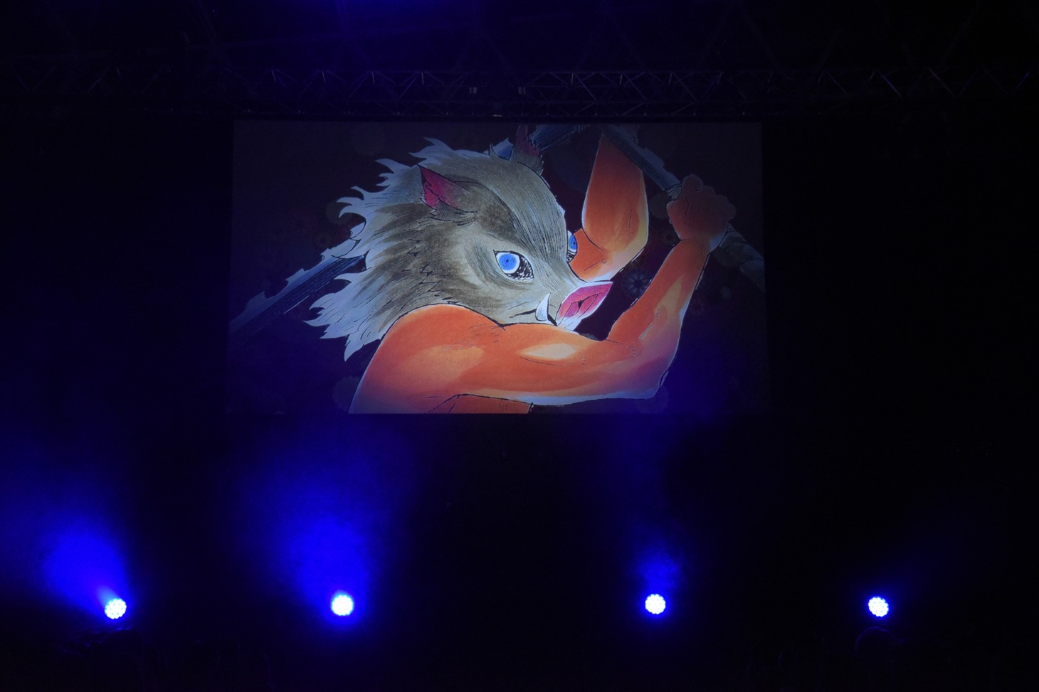 「鬼滅の刃」のステージイベントの様子。