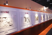ジャンプスクエア作品の原画展示。