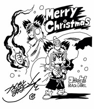 樫本学ヴ「コロッケ！」「コロッケ！ BLACK LABEL」の描き下ろしによる色紙。