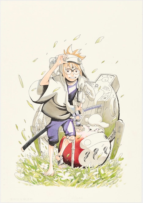 「サムライ8（エイト） 八丸伝」の告知カット。(c)岸本斉史・大久保彰／集英社