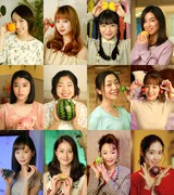 デリヘル嬢役を演じる、上段左から徳永えり、山下リオ、北原里英、内山理名。中段左から成海璃子、うらじぬの、内田慈、筧美和子。下段左から中村ゆり、松本若菜、松岡依都美、阿部純子。