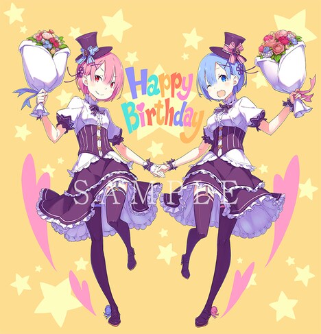 「Re:ゼロから始めるラムとレムの誕生日生活2019 in渋谷マルイ」ビジュアル