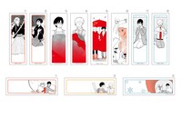 新たな絵柄のネームシール（文字なし）。