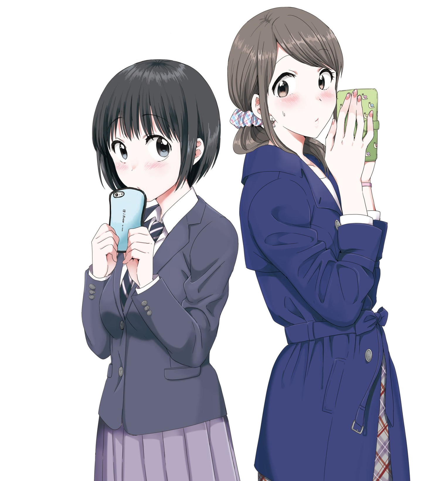 「神絵師JKとOL腐女子」のカラーカット。