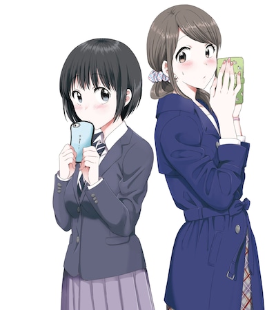 「神絵師JKとOL腐女子」のカラーカット。