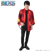 「アニメ20周年記念 ONE PIECE 法被」の着用イメージ。