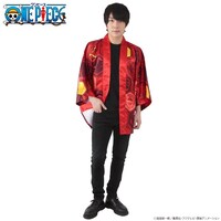 「アニメ20周年記念 ONE PIECE 法被」の着用イメージ。