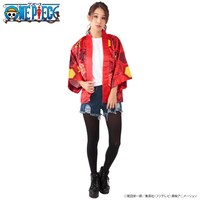 「アニメ20周年記念 ONE PIECE 法被」の着用イメージ。