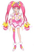 星奈ひかる／キュアスター（CV：成瀬瑛美）。4月12日生まれ、地球・観星町出身。星座と宇宙が大好きで、想像力豊かで好奇心旺盛な中学2年生。誰がなんと言おうとも「好きなモノは好き！」という強い思いの持ち主。興味があることはとことん突き詰め、直感で行動するタイプ。口癖は「キラやば～っ☆」。星のプリキュア「キュアスター」に変身する。