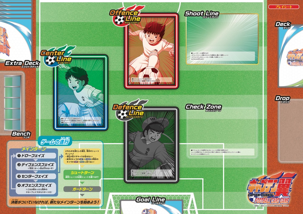 「キャプテン翼フットボールカードゲーム」より。