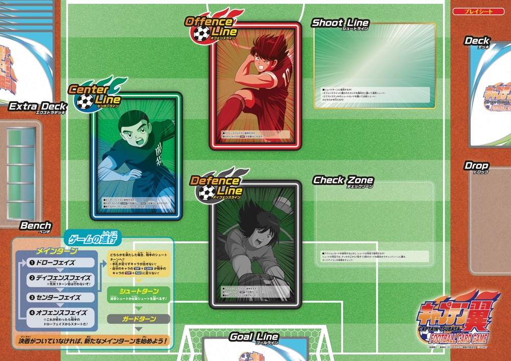 「キャプテン翼フットボールカードゲーム」より。