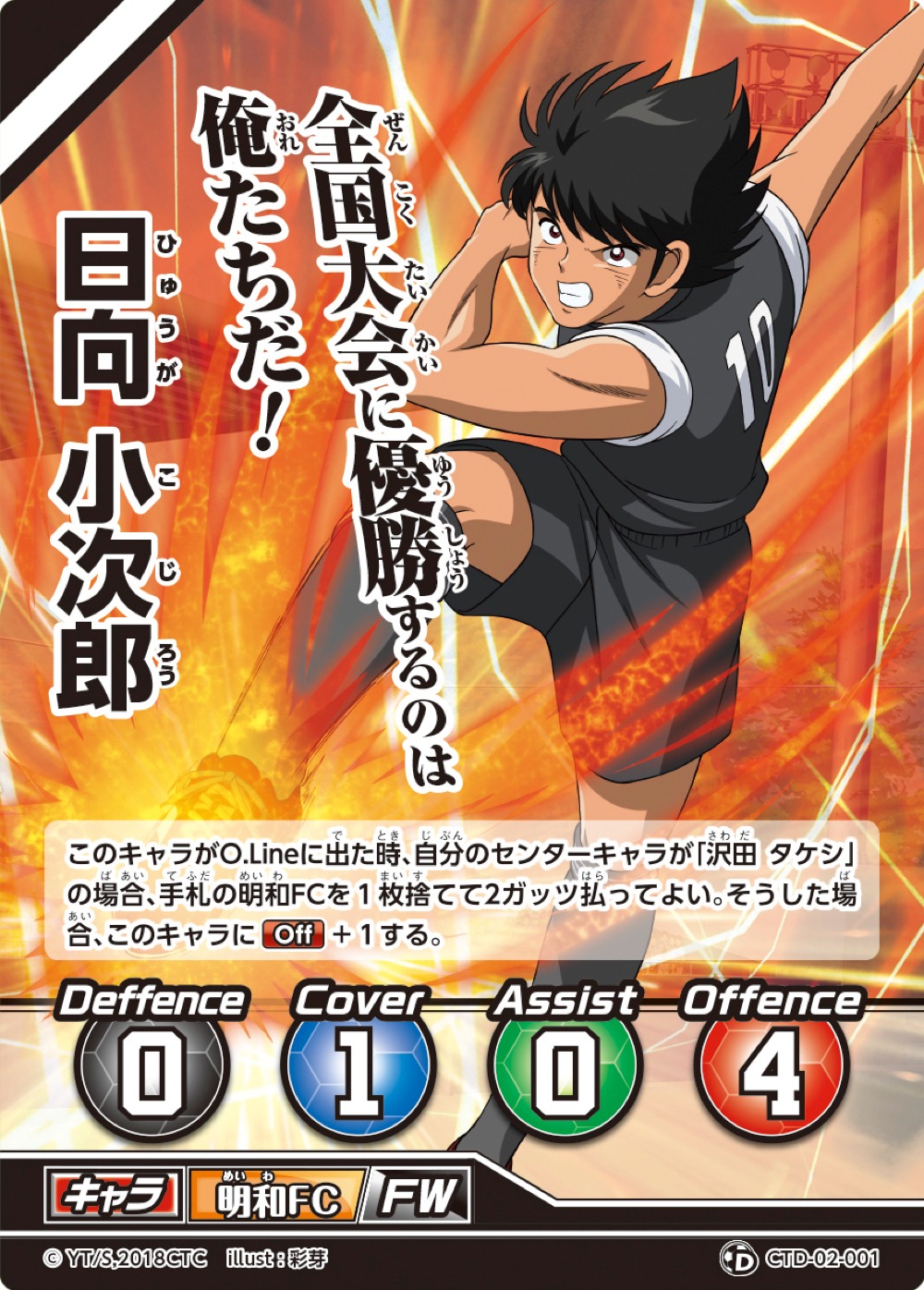 「キャプテン翼フットボールカードゲーム」より。