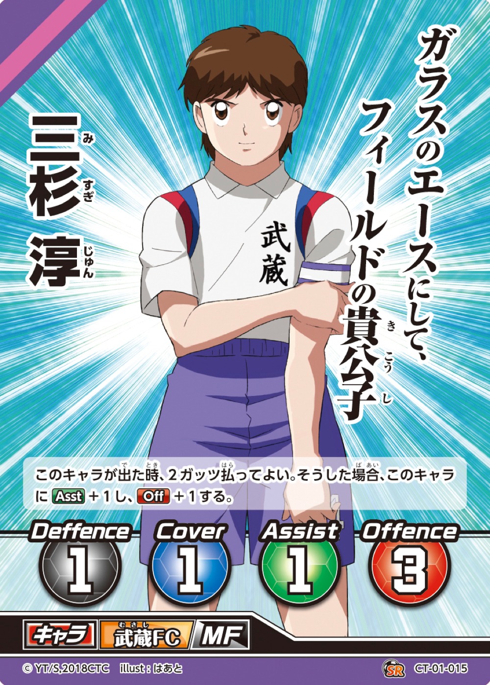 「キャプテン翼フットボールカードゲーム」より。