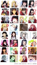 LINEスタンプ「TVアニメ『賭ケグルイ』」より。(c)河本ほむら・尚村透／SQUARE ENIX・「賭ケグルイ××」製作委員会