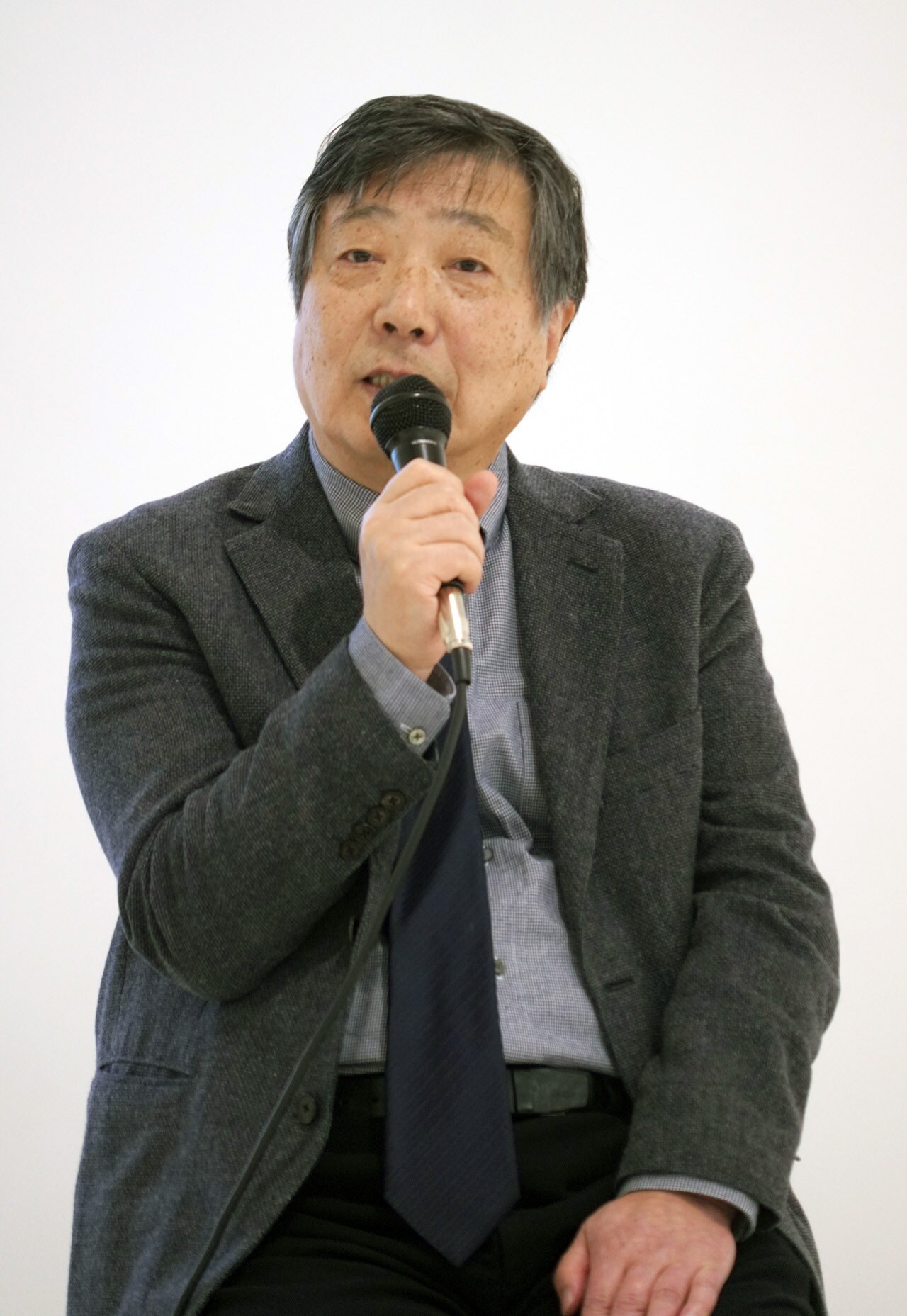 ラフ∞絵」発表会で天野喜孝が描くガンダムや大河原邦男の両さん