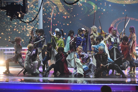 刀剣男士の音合わせの様子。