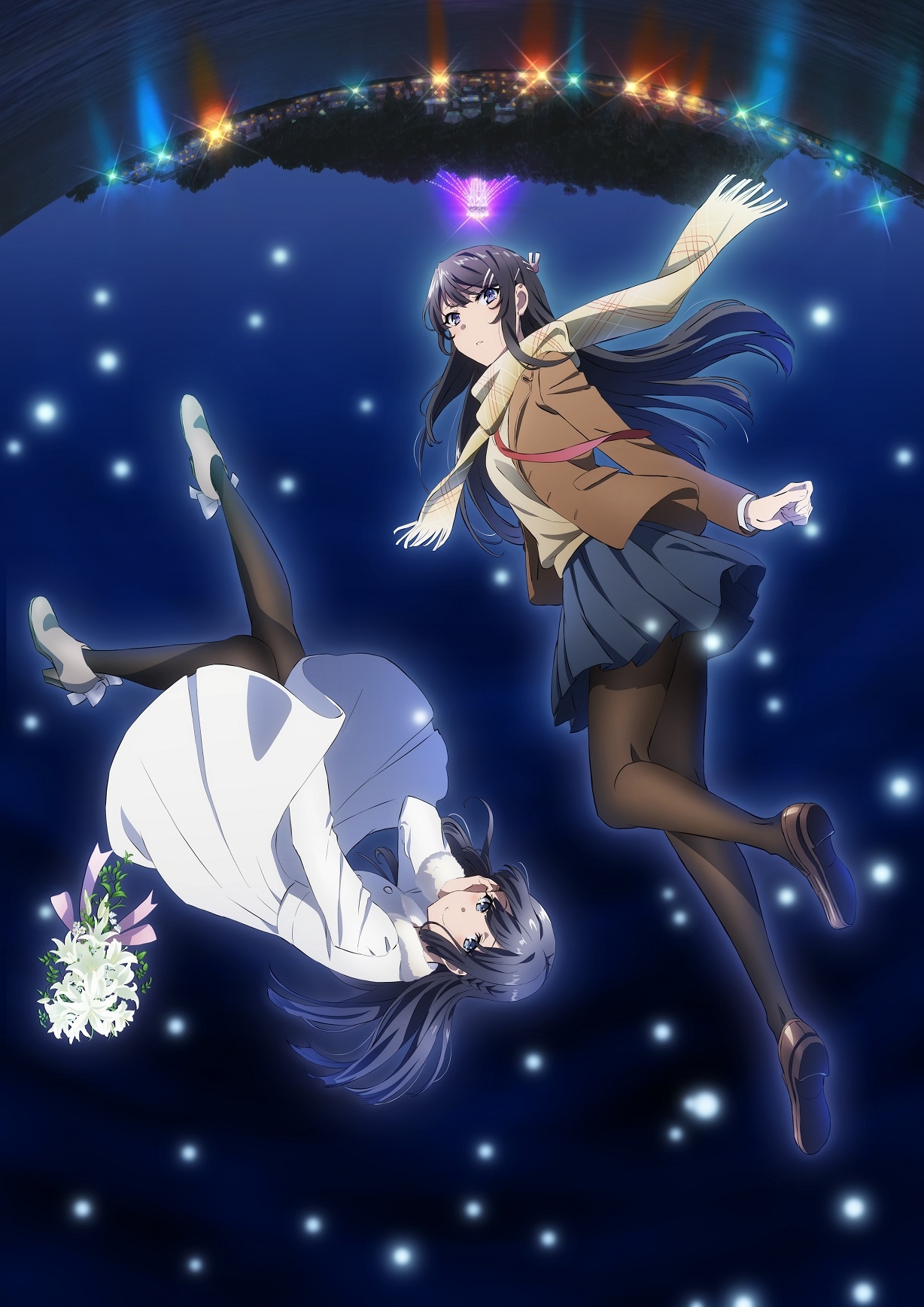 「青春ブタ野郎はゆめみる少女の夢を見ない」キービジュアル (c)2018 鴨志田 一/KADOKAWA アスキー・メディアワークス/青ブタ Project