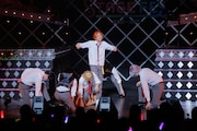 「STAGE FES 2018」より、舞台「俺たちマジ校デストロイ」のステージの様子。