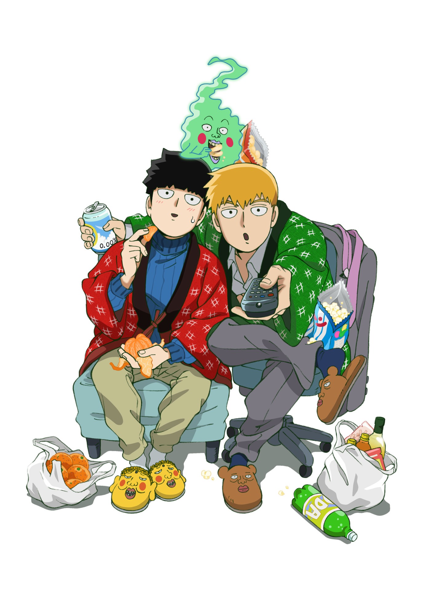 「モブサイコ100 II」1月バージョンのビジュアル。