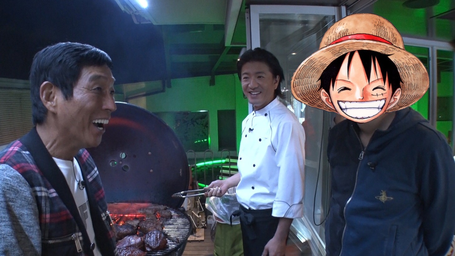 「ホンマでっか!?TV ワンピース作者 尾田栄一郎自宅大公開＆木村拓哉乱入SP」の様子。 (c)フジテレビ