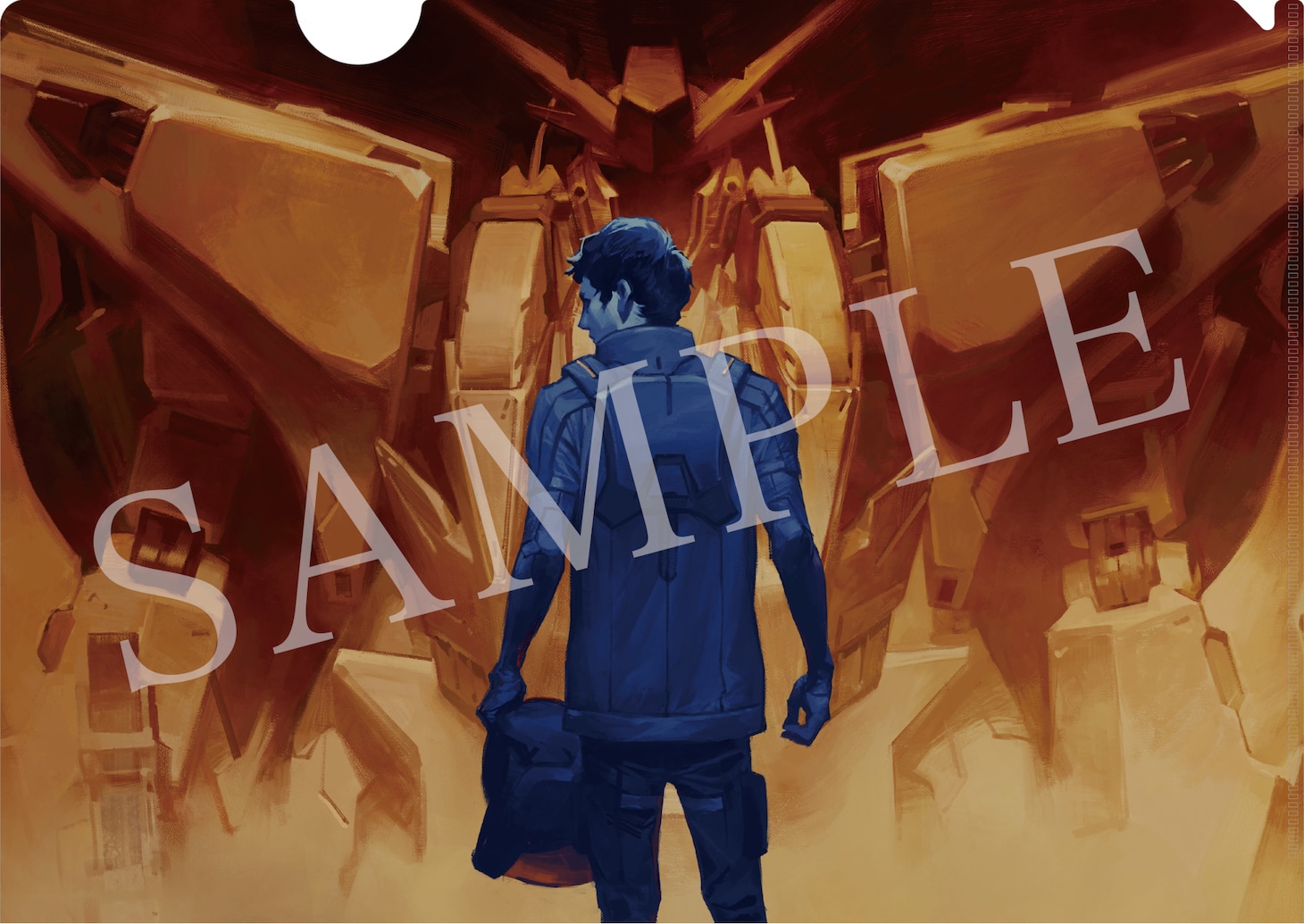 「機動戦士ガンダム 閃光のハサウェイ」前売特典のクリアファイル。
